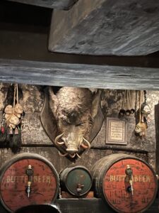 Hog Head at the Hogshead Pub, Hogsmeade Village, Wizarding World of Harry Potter, Islands of Adventure