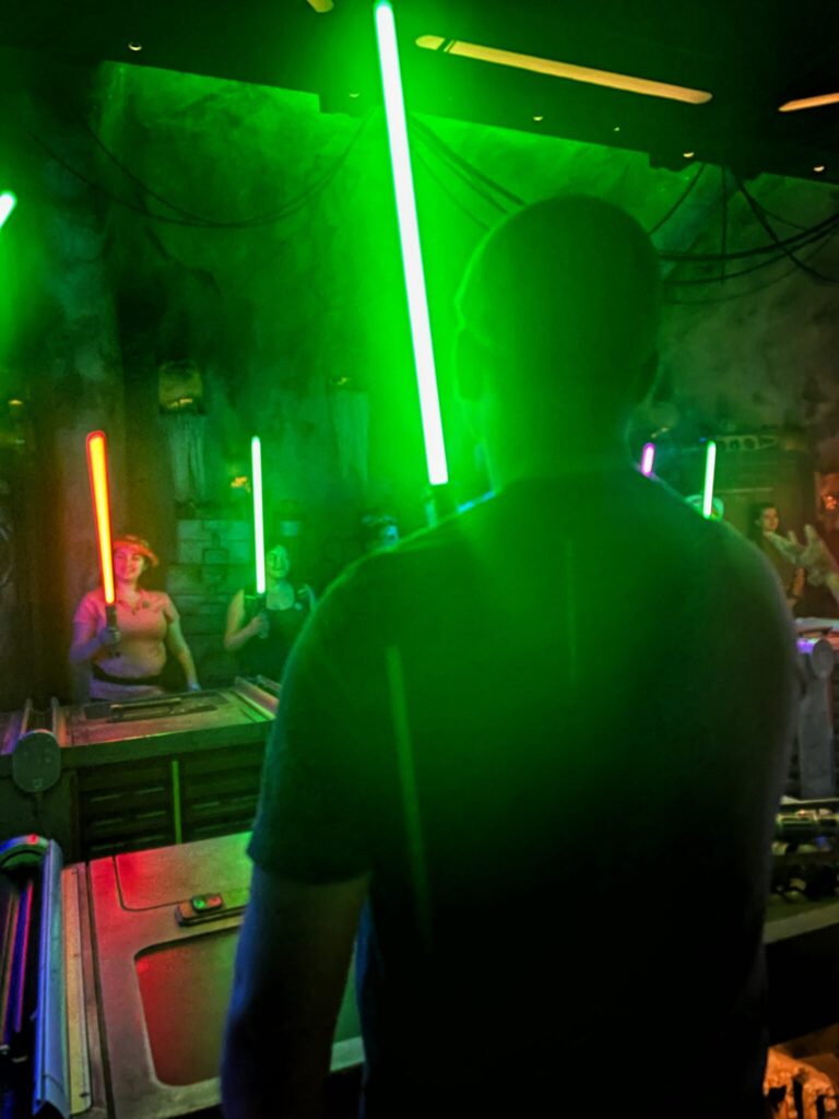 lightsaber building at Savi's Workshop at Disney's Hollywood Studios