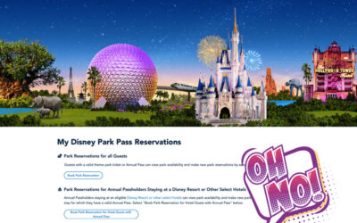 My Disney Theme Park Reservations Disappeared!