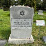 Mel Blanc's headstone in Hollywood Forever Cemetery, on a one day trip to Los Angeles