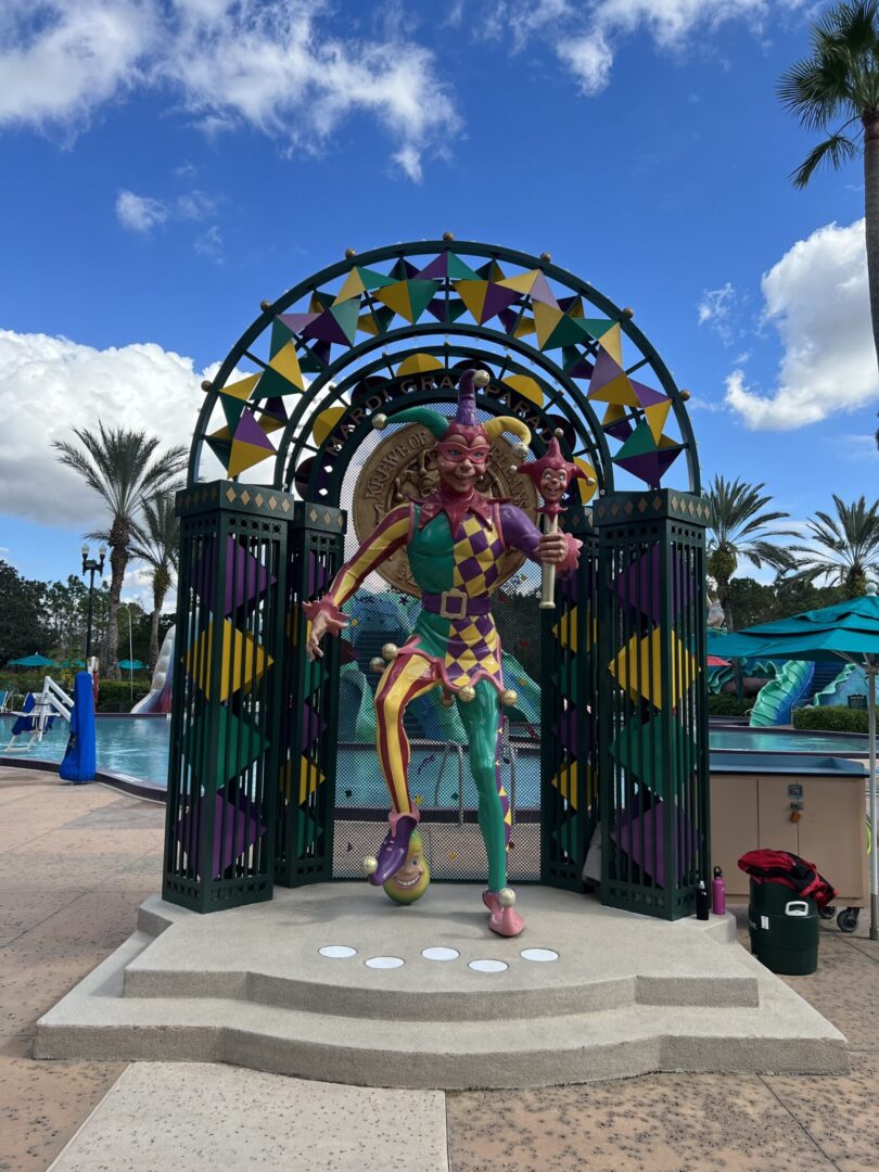 pool entrance at Port Orleans - French Quarter