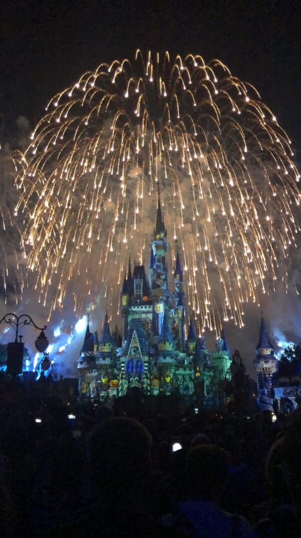 Halloween fireworks at Magic Kingdom