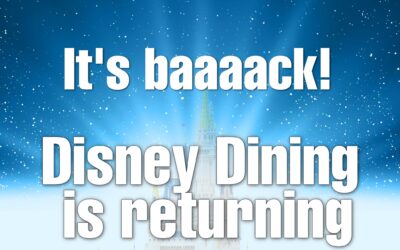 Disney World Dining Plan Returns In 2024