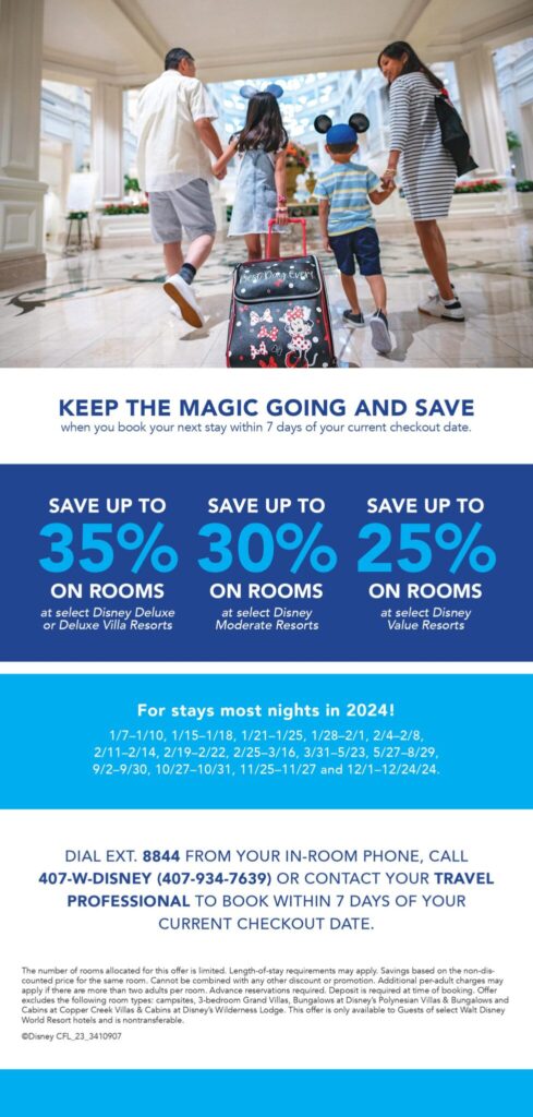 Disney World future stay offer details