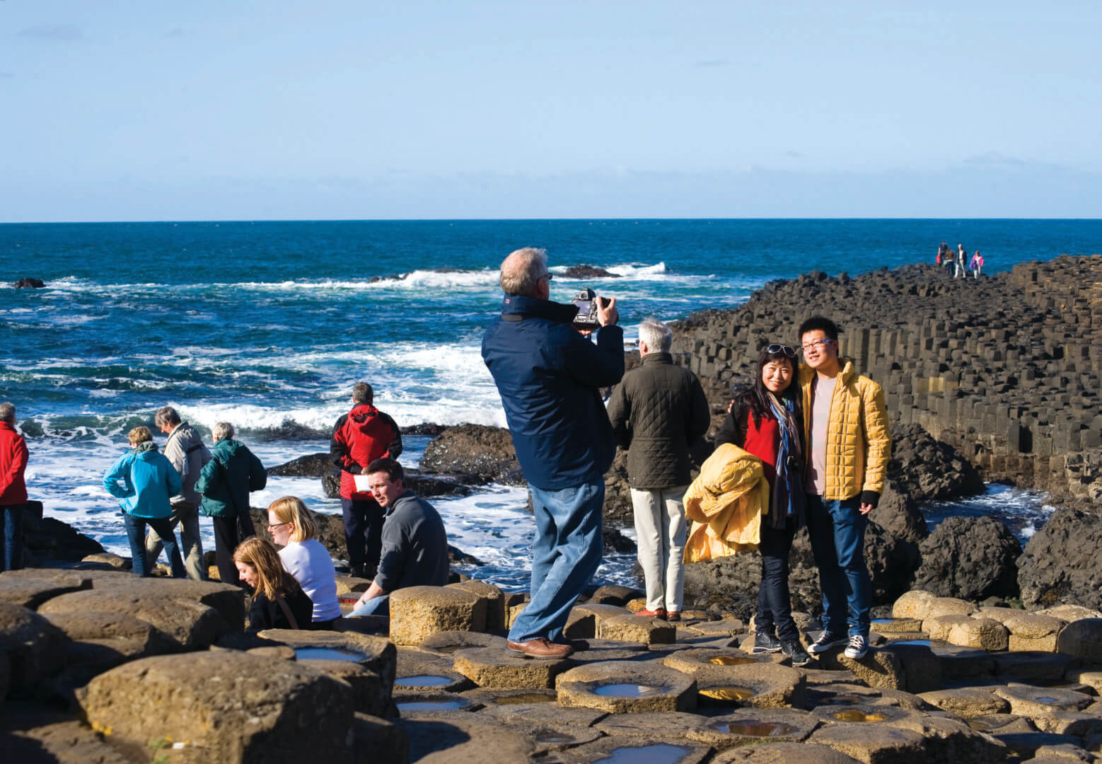 CIE Tours group at the Giant's Causeway